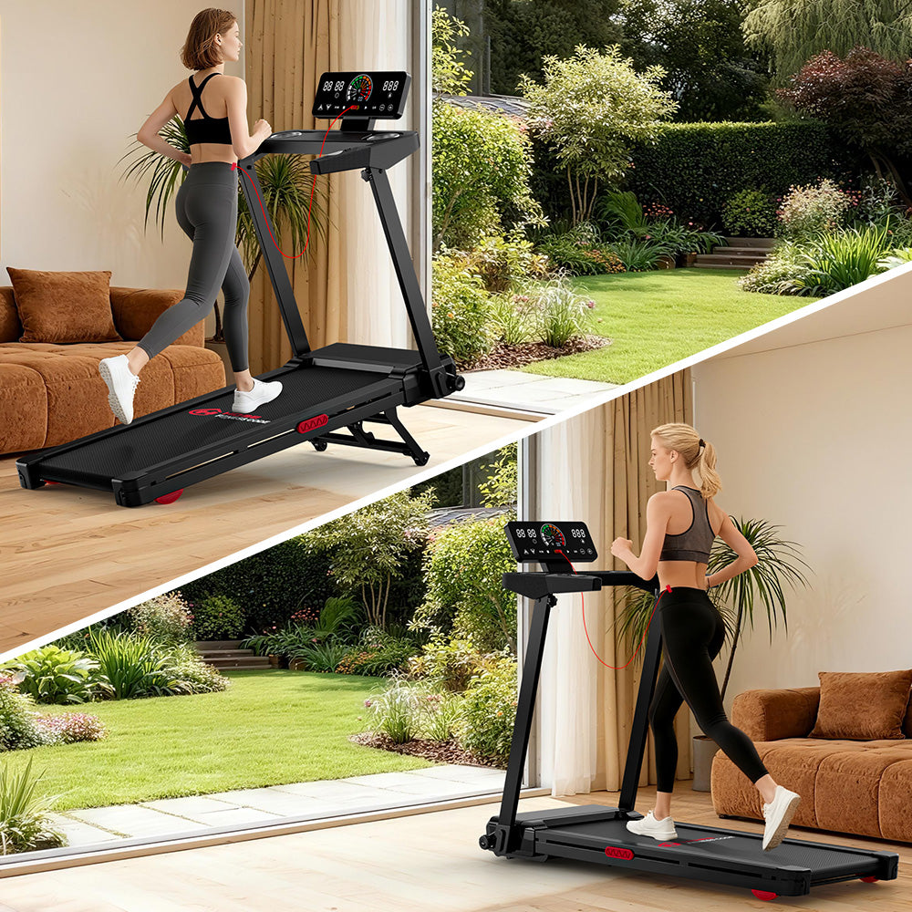 Tapis de course pliable Q8 Pro, 1-14KM/H, 20% Auto Incline, écran tactile